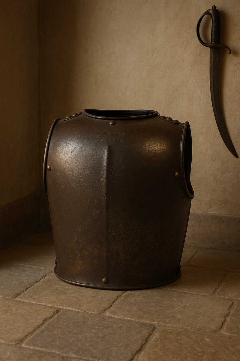 Armure Royale Authentique Signée - Dos de Cuirasse des Cuirassiers sous Charles X