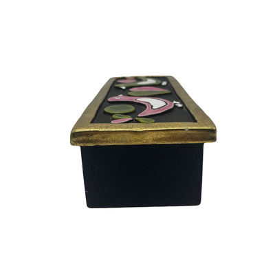 Boîte en céramique gaufrée, modèle " Colombes " par Mithé Espelt 60''s