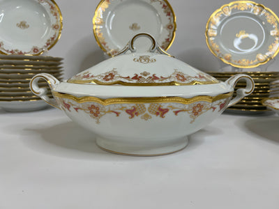 Service de Table Haviland Limoges – 39 Pièces – Porcelaine à Incrustation Or