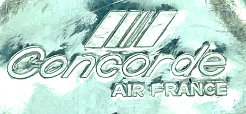 CONCORDE / AIR FRANCE boîte en étain Signé