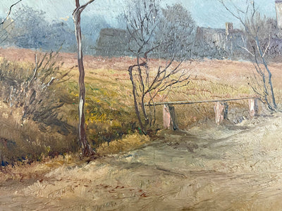 Vue Automnale de Weimar par Johannes Köhler – Huile sur Panneau (50cm x 35cm)