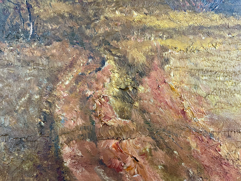 Vue Automnale par Johannes Köhler – Huile sur Panneau (50cm x 35cm)