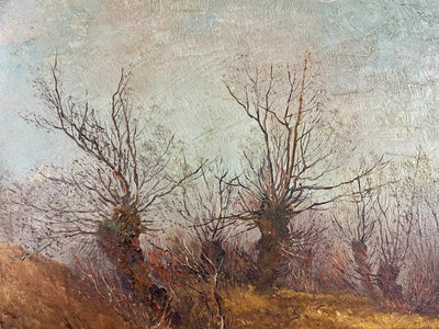 Vue Automnale par Johannes Köhler – Huile sur Panneau (50cm x 35cm)