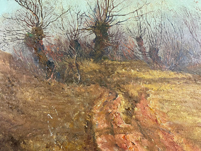 Vue Automnale par Johannes Köhler – Huile sur Panneau (50cm x 35cm)