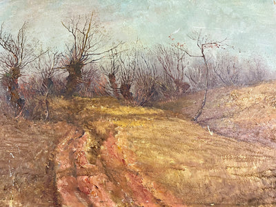 Vue Automnale par Johannes Köhler – Huile sur Panneau (50cm x 35cm)