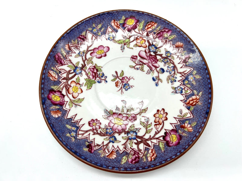 Tasse à thé et sa soucoupe – Manufacture de Sarreguemines (Utzschneider & Cie) – Décor Imari – Vers 1880