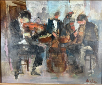 Philippe Ancellin (1922-2010) - "Le Concert" - Huile sur toile signée