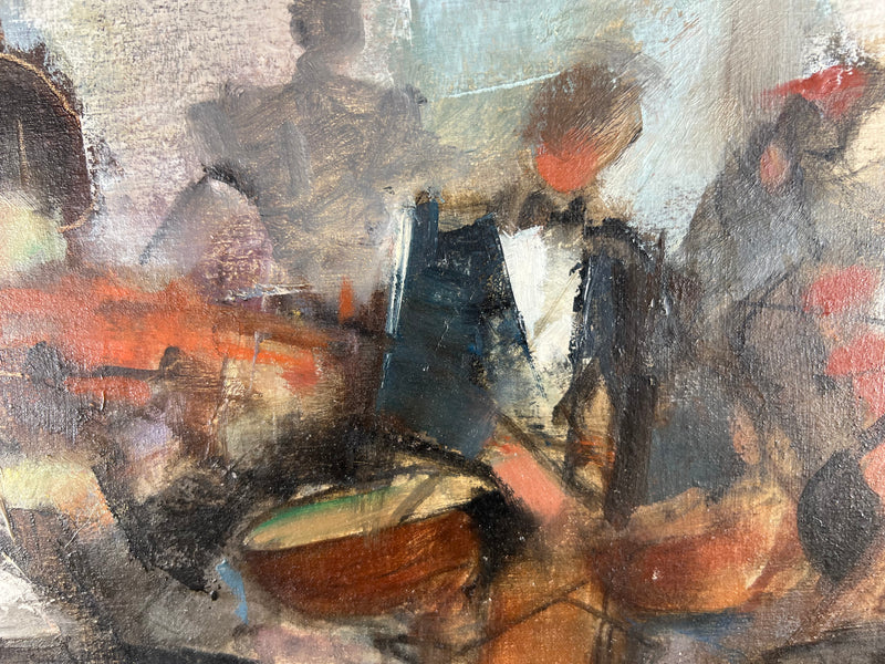 Philippe Ancellin (1922-2010) - "Le Concert" - Huile sur toile signée