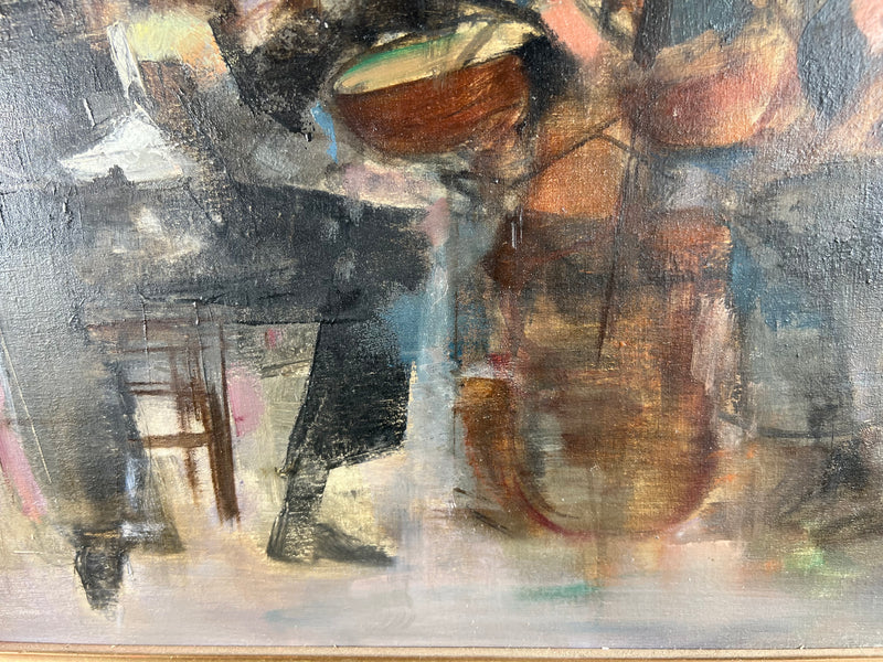 Philippe Ancellin (1922-2010) - "Le Concert" - Huile sur toile signée