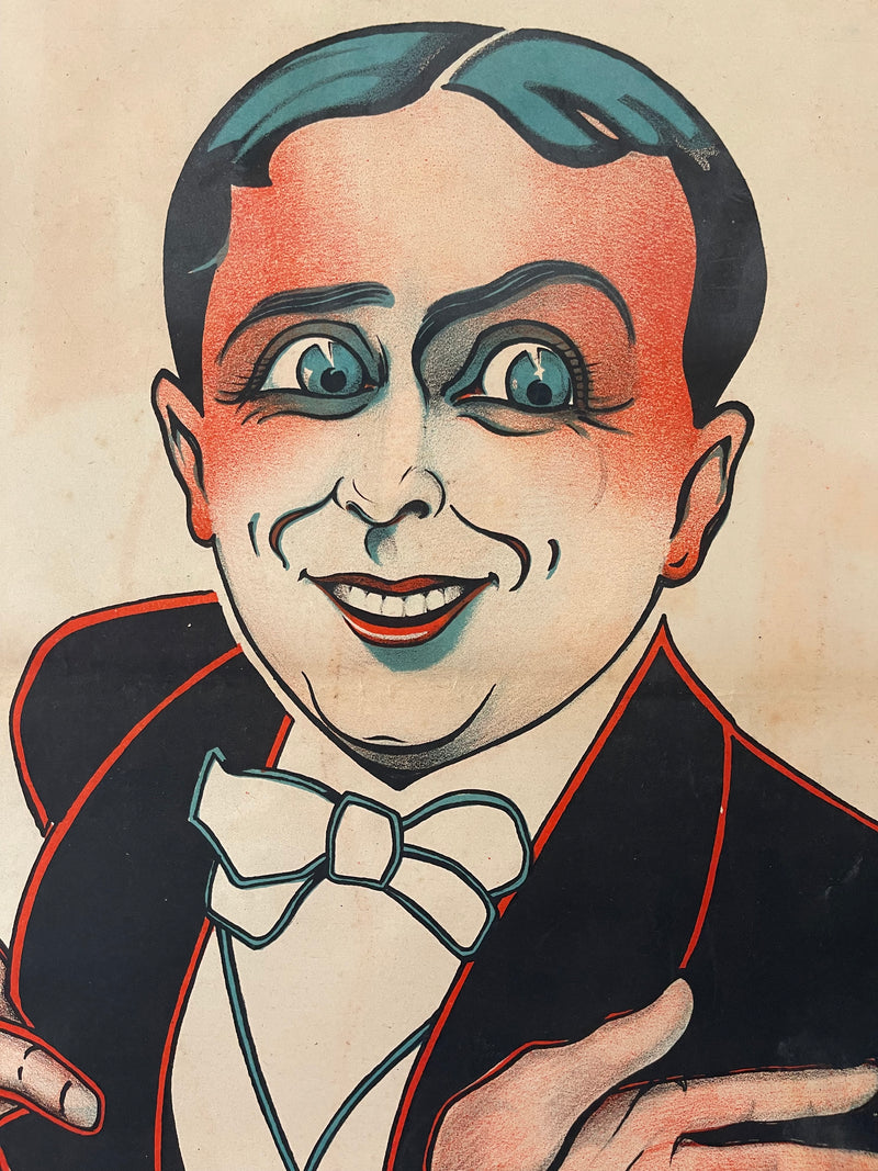 Grande affiche de RIDEL - Comique vocal Harford, PARIS 1920