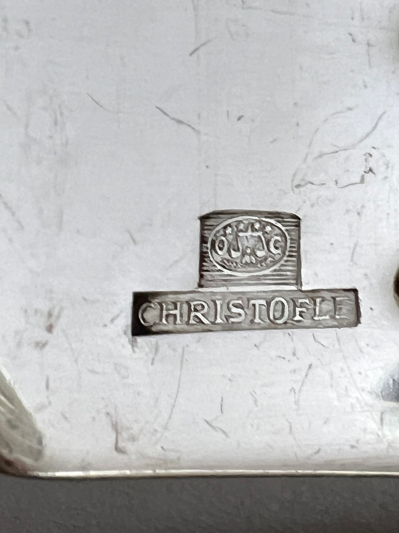 6 Fourchettes Christofle – Modèle Spatours à Coquille – Métal Argenté – Art de la Table Français