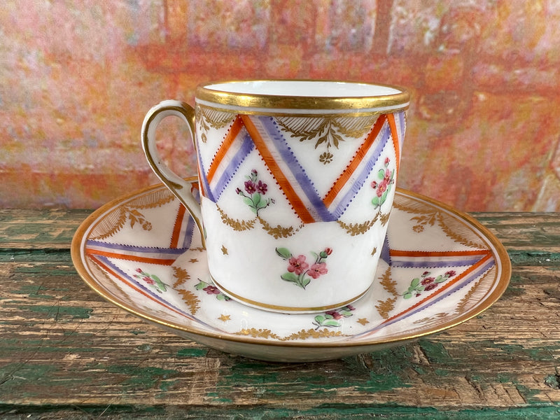 Tasse & Soucoupe Meissen – Période Marcolini (1790–1814)