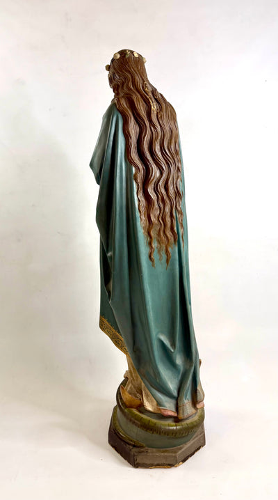Grande Vierge Immaculée Conception – Mayer & Cie, Munich – Institut Royal de l’Art Chrétien – Signée J.N. Roth – Vers 1885 – 138 cm