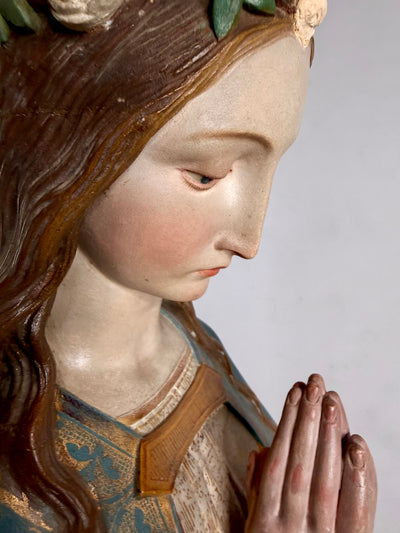 Grande Vierge Immaculée Conception – Mayer & Cie, Munich – Institut Royal de l’Art Chrétien – Signée J.N. Roth – Vers 1885 – 138 cm
