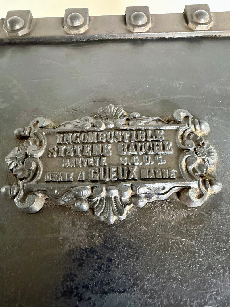 Coffre-fort de Chateau Bauche Époque Napoléon III 1863 Usine de Gueux (Marne)