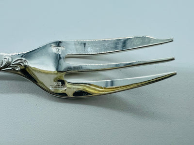 Christofle 12 fourchettes dessert modele Marly en métal argenté