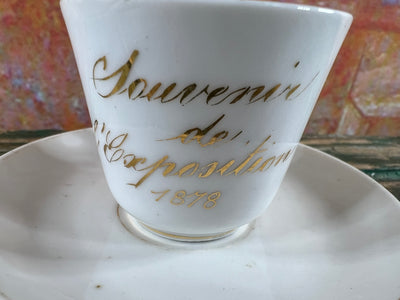 Tasse souvenir de l’Exposition Universelle de Paris, 1878