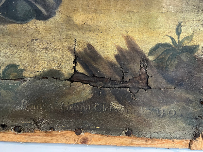 Saint Éloi, 1790 – Grand Tableau Religieux Français – Huile sur Toile – Provenance Abbaye de Bonnefontaine