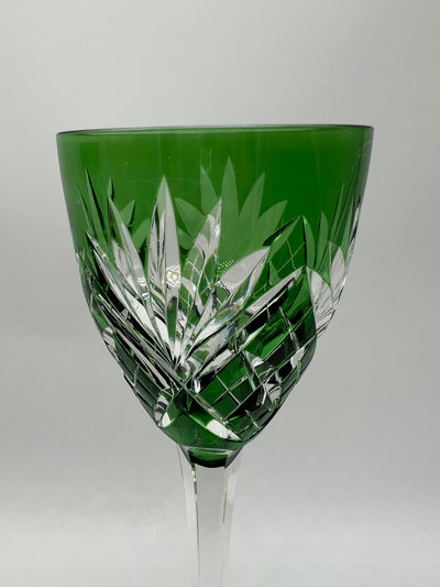 Saint Louis – Ensemble de 4 verres Roemer en cristal de couleur – Modèle Chantilly