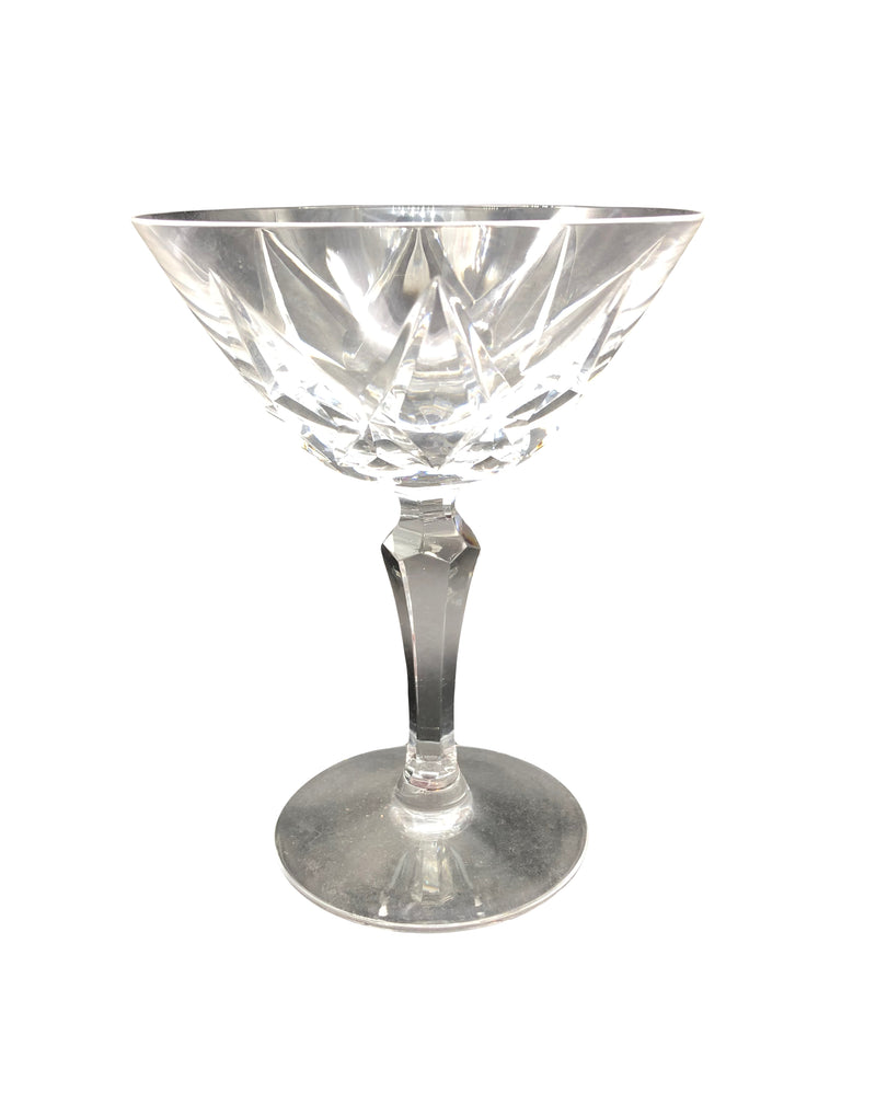 5 verres à champagne Saint Louis modele Ardèche, coupe en cristal