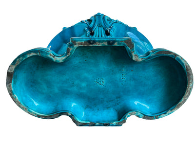 Grand centre de table en faïence de Jules Vieillard à Bordeaux, XIXᵉ siècle