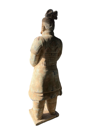 Imposante Statue de Général de l’Armée de Terre Cuite 1,90m – Reproduction de l’Empereur Qin