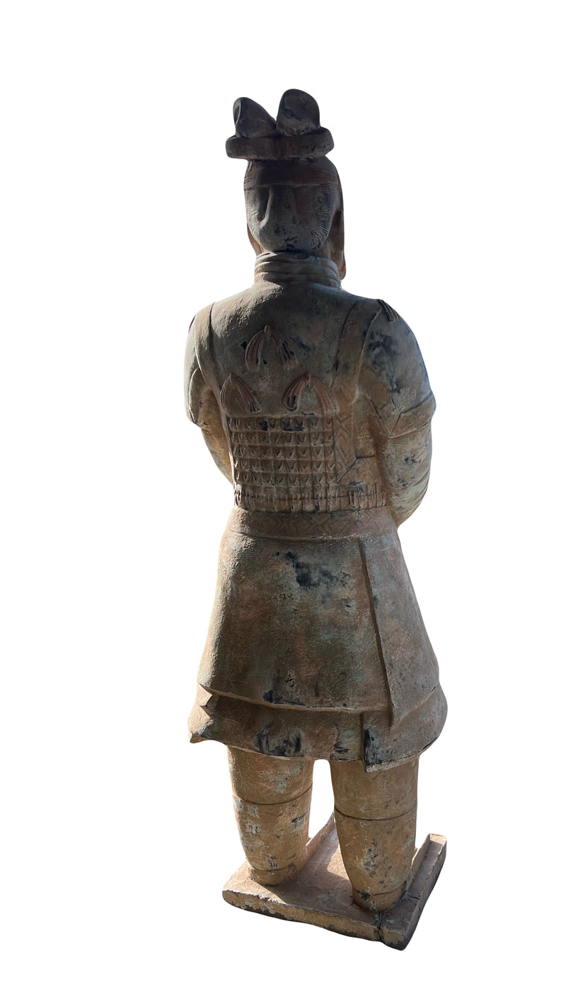 Imposante Statue de Général de l’Armée de Terre Cuite 1,90m – Reproduction de l’Empereur Qin