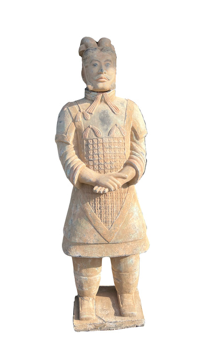 Imposante Statue de Général de l’Armée de Terre Cuite 1,90m – Reproduction de l’Empereur Qin