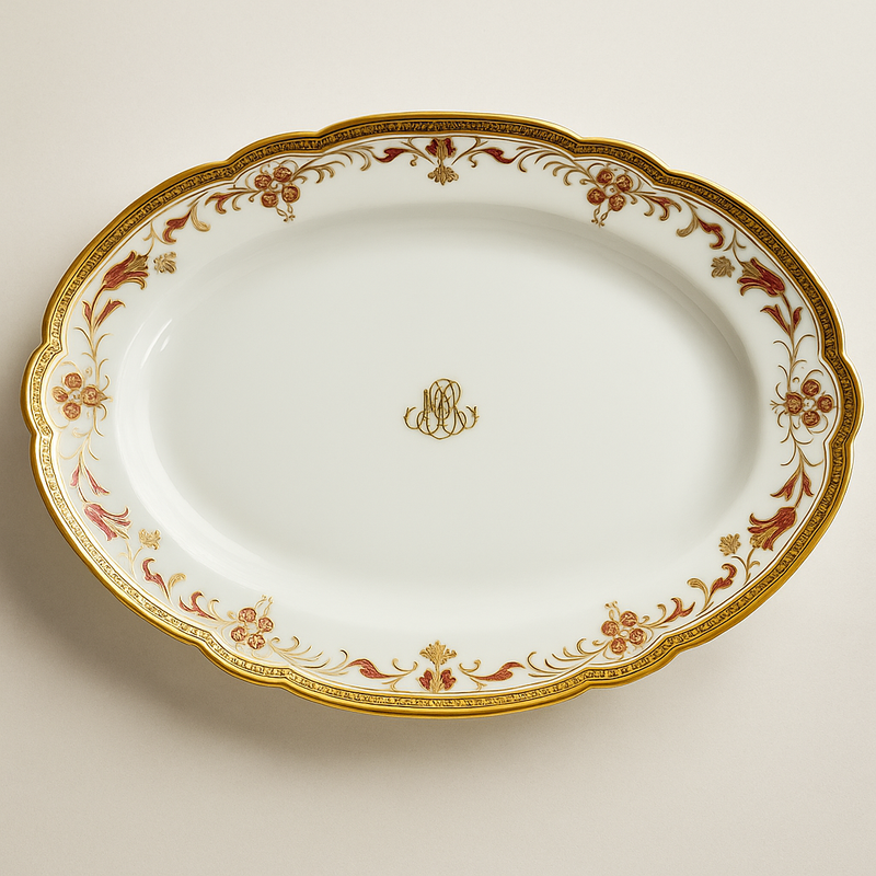 Service de Table Haviland Limoges – 39 Pièces – Porcelaine à Incrustation Or