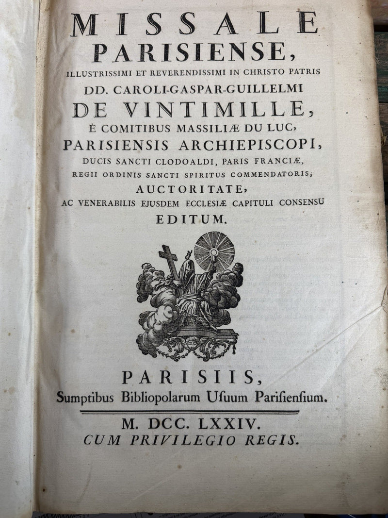 Missale Parisiense – Édition Royale de 1774