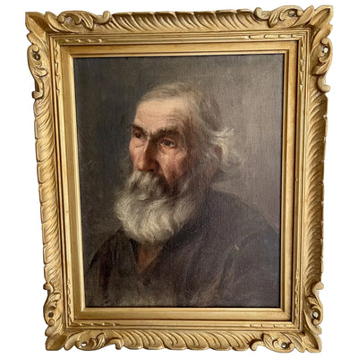 Tableau portrait homme à la barbe par Edouard Letourneau