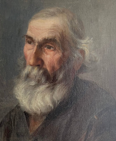 Tableau portrait homme à la barbe par Edouard Letourneau