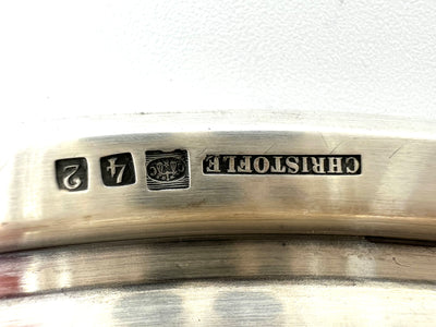 Plat rond métal argenté Christofle 30cm
